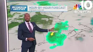 Partly cloudy with reduced humidity in Boston today