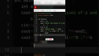 C++ program to swap two numbers without third variable 