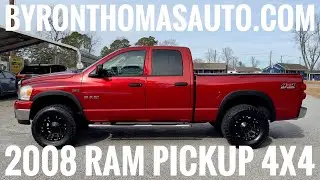 Пикап Dodge RAM 1500 4x4 2008 года выпуска с пробегом 152 000 миль - ByronThomasAuto.com - Скотла...