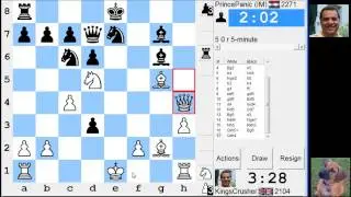 LIVE Blitz #2242 (Speed) Chess Game: White vs IM in English opening