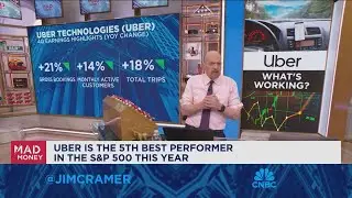 The market acknowledged it judged Uber's last quarter too harshly, says Jim Cramer
