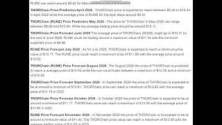 THORChain (RUNE) Price Prediction    2026 -   THORChain (RUNE) Price Prediction