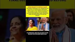 0%GST on insurance premiums soon?#GST#Insurance #MiddleClassRelief #Economy #shorts #ytshorts