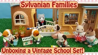 Unboxing Sylvanian Families School Sets! Part 1: Vintage School Watching Set!