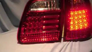 LED R&uuml;ckleuchten Mercedes E-Klasse W210 T-Modell rot/klar by SW-Tuning