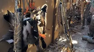 Mallards and Gadwalls on a Successful Icy Arkansas Duck Hunt