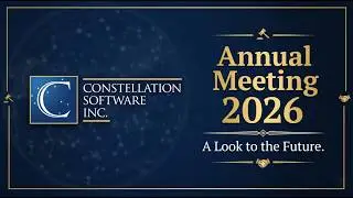Constellation Software AGM 2026: Detailed Chapters & Captions