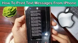 How to Print Text Messages from iPhone