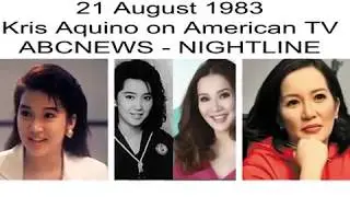 Kris Aquino on American TV - ABCNEWS NIGHTLINE 21 August 1983