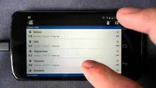 Geohazard app flood events on smartphone