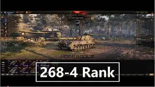 WOT tier 10 USSR Tank Destroyer Object 268 Version 4 Ranked play II 坦克世界（战车世界)