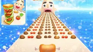 Sandwich Runner Game 🍔 Ultimate Food Run Challenge | Satisfying Gameplay VS Ragdoll Break 💔 Gameplay