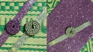 wow homemade glitter foam sheet bracelet