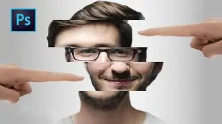 Photoshop Tutorial:  Face Slide Effect