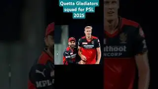 Quetta gladiators squad 2025 #psl2025 #psl25