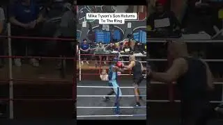 Mike Tyson&rsquo;s Son Returns To The Ring #boxing #miketyson #peekaboo