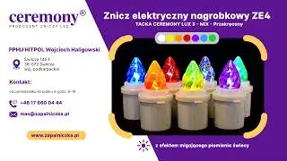Znicz elektryczny ZE4 CEREMONY LUX 3 - MIX - Przekręcany