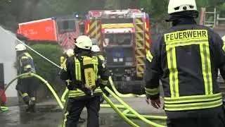 Brand eines Fachwerkhauses in Tecklenburg-Ledde