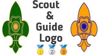 Bharat scout and guide logo/logo craft/scout logo art/logo drawing/guide logo/Scout camp preparation