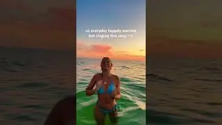 Rachel&rsquo;s last sunset swim :&rsquo;) #sunset #beach #florida #relationship
