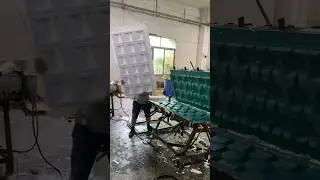 Polyurethane simulated stone factory daily production records, today's production is wall decoration