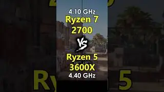Ryzen 7 2700 vs Ryzen 5 3600x Test in Games