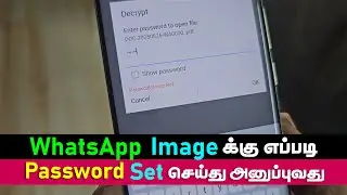 Enable Password for WhatsApp Images | Set Password and Send WhatsApp Image