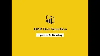 ODD function (DAX) - DAX ODD function | DAX Functions Online free training