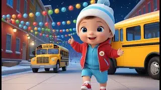 Happy New Year School Bus Adventure | Fun Action & Learning Video for Toddlers