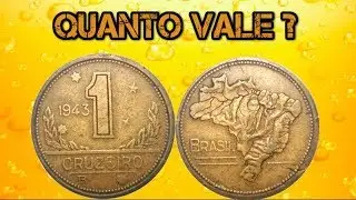 QUANTO VALE 1 CRUZEIRO ANO 1943 ! ( VALIOSA OU N&Atilde;O)