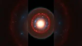 Red Giant Star In Deep Outer Space In Action