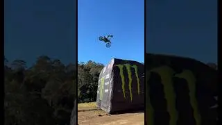 75 ft Next Gen Flip to Custom FMX Airbag Landing #ddairbags #fmx #fmxairbag