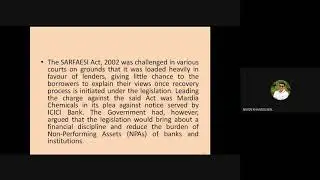 GENERAL LAW SARFESI ACT