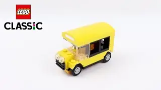 School Bus from Lego Classic 11014 | Lego Vehicles | LEGO Ideas for Kids and Adults