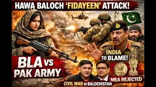 Hawa Baloch Fidayeen Attack!  BLA VS Pak Army / India to Blame! / MEA rejected | IDNews
