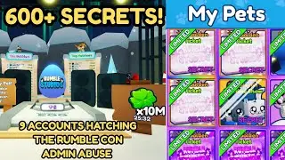 I Hatched The Rumblecon Admin Abuse With 9 ACCOUNTS! (600+ SECRETS) BGSI