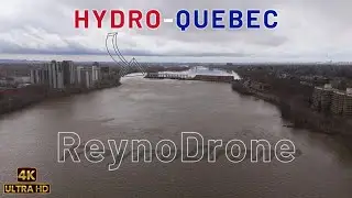 Hydro-Quebec, Montreal QC Canada / 4K Drone Footage