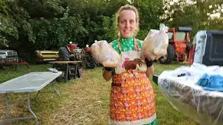 Мясная ферма: как я разделываю наших мясных кур.