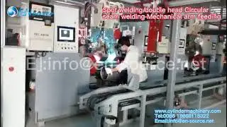 Spot Welding & Double-Head Circular Seam Welding | Mechanical Arm Automatic Feeding
