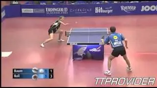 DTTL Play Offs 2010  Patrick Baum   Timo Boll