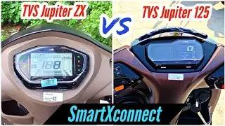 TVS Jupiter ZX vs TVS Jupiter 125 SmartXconnect Comparison | Price | Mileage | Features All Details.