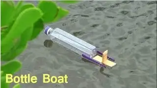 How to Make a Boat from Bottle, The power from rubber band