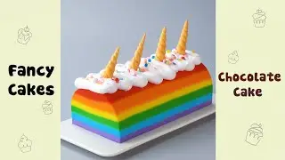 Rainbow Unicorn Jelly Decorating Idea #shorts