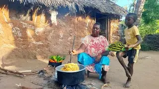 Authentic Village Kitchen | Quick & Easy  Spaghetti Feast, Juicy Minced Meat Stew & Okra Veggies 🍲🌿