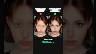 Persona app 😍 Better than FaceTune! #photoeditor #fashion #makeup #hairstyle