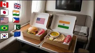 Which First Class Meal Would You Choose? ✈️ 20 Countries Satisfying Airplane AI VIDEO