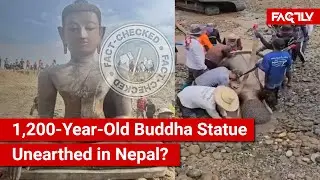 FACT CHECK: Viral Video Shows Large 1,200-Year-Old Buddha Statue Unearthed in Nepal?