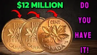1980, 1982 & 1983 Canada 1 Cent Coins Worth BIG MONEY  Rare Canadian Pennies