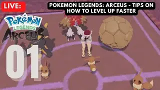 Live Pokemon Legends Arceus - Tips on how to level up faster
