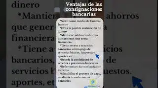 Consignaciones bancarias 